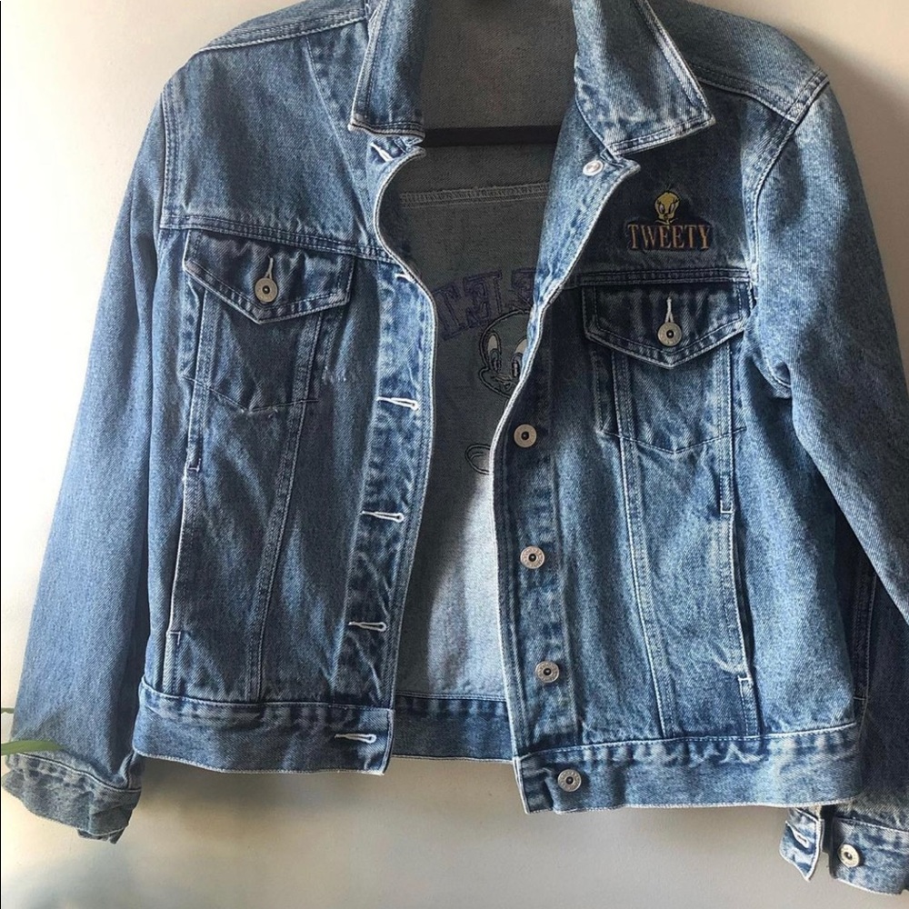 VINTAGE TWEETY JEAN JACKET - Picture 2 of 2